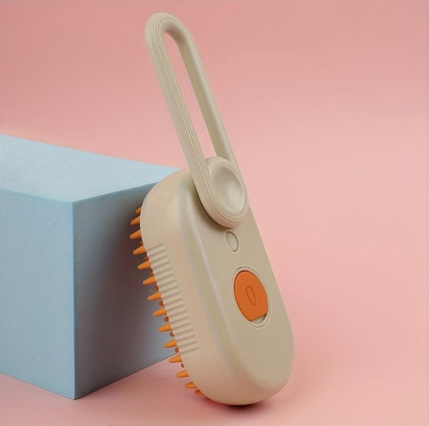 3-in-1 Steam Grooming Brush - khaki
