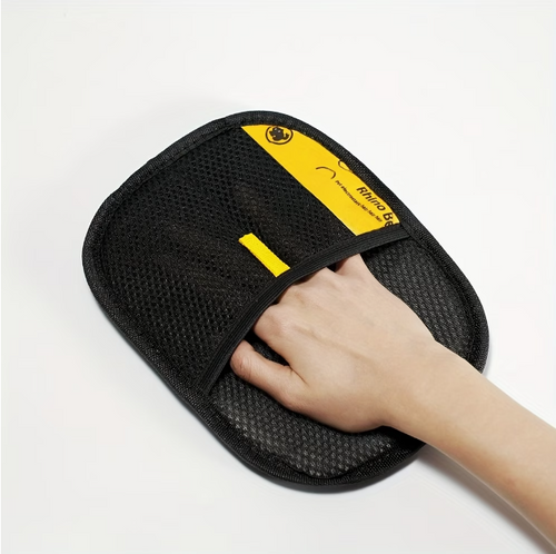 Pet Hair Remover Glove in use