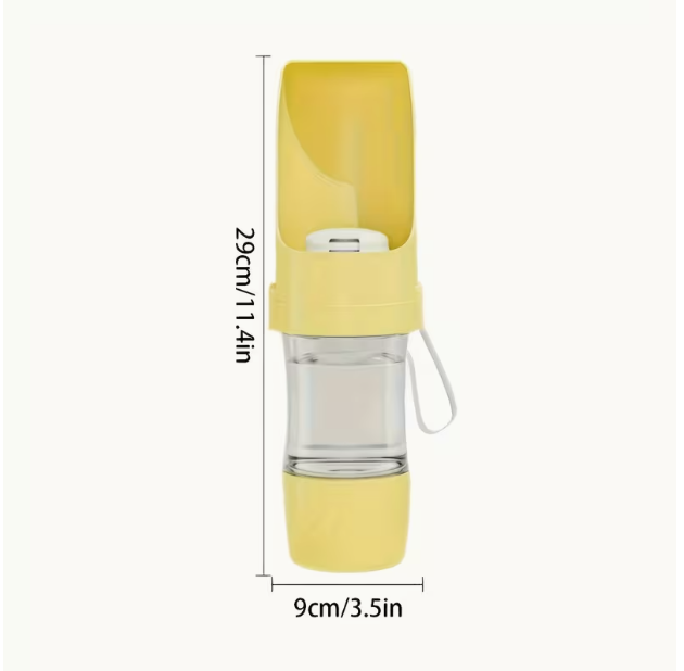 Portable Dog Water Bottle - yellow